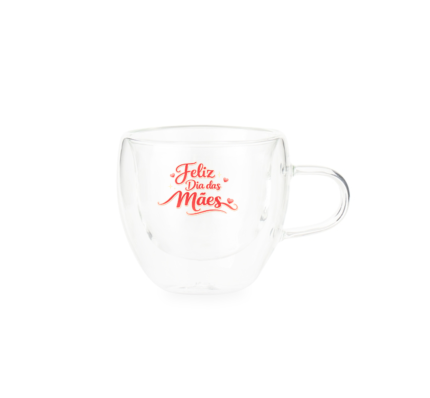 Xícara de Vidro 70ml Personalizada